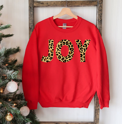 Joy Cheetah Print Sweatshirt