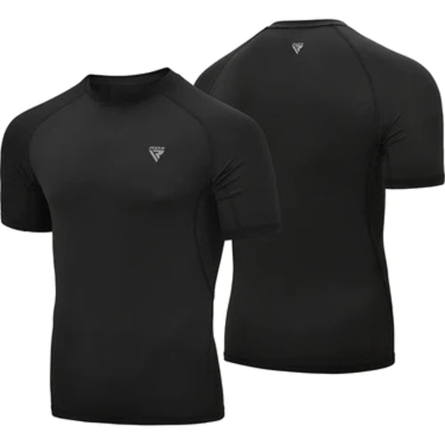 RDX Short Sleeve Compression T-Shirt - Black