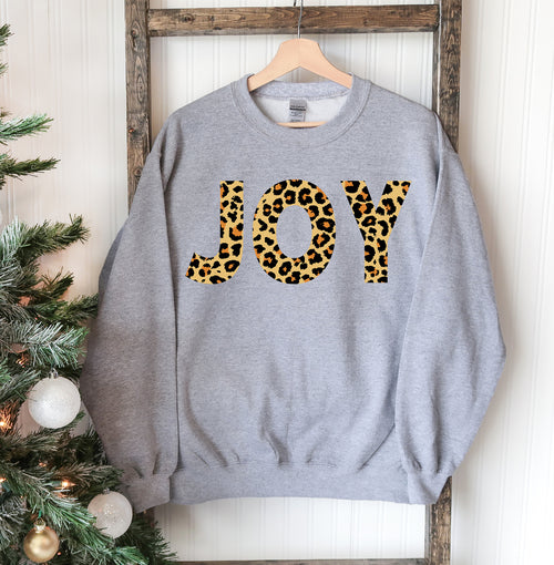 Joy Cheetah Print Sweatshirt