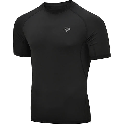 RDX Short Sleeve Compression T-Shirt - Black
