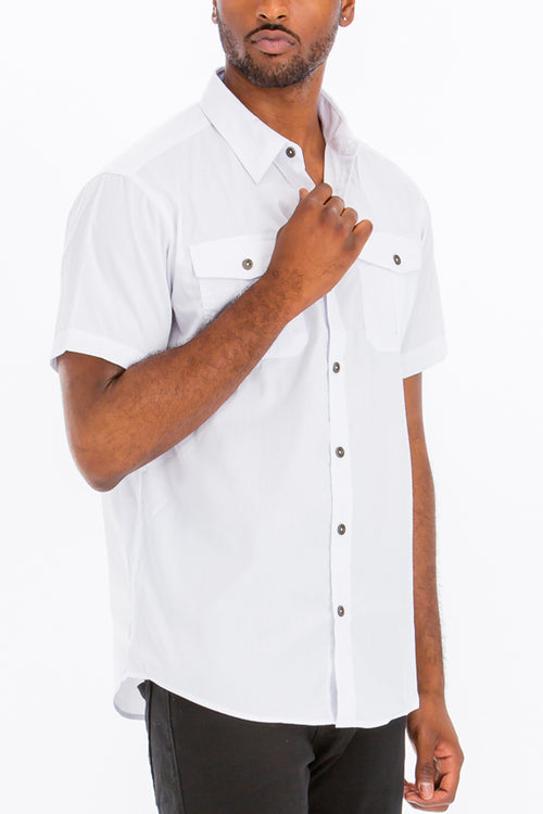 Button Down Shirt - White