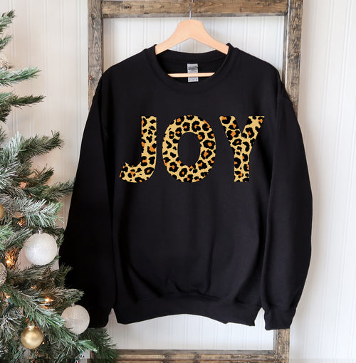 Joy Cheetah Print Sweatshirt