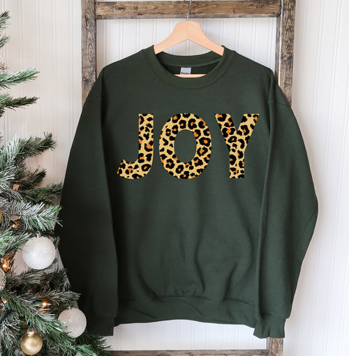 Joy Cheetah Print Sweatshirt