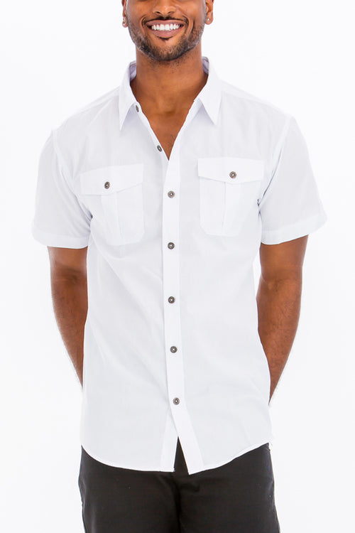 Button Down Shirt - White